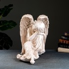 Фигура "Ангел девушка сидя" большая, состаренный 28х45х40см - Фото 4