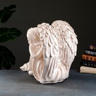 Фигура гипс «Ангел девушка сидя», большая, состаренный, 28×36×45 см - Фото 4