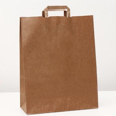 Пакет крафт, плоская ручка 36 х 15 х 45 см