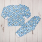 Пижама для девочки, рост 92 см (26), цвет синий, принт мишки  351Д-3242_М - Фото 7