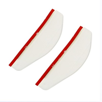 Козырек на зеркало заднего вида, прозрачный, набор 2 шт.