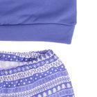 Пижама для девочки "Счастливый день" (фуфайка, брюки), рост 146 см (38), цвет фиолетовый Р228417   1 - Фото 4