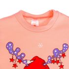 Пижама для девочки "Олень в шапке" (фуфайка, брюки), рост 98 см (26), цвет розовый/фиолетовый Р22841 - Фото 2