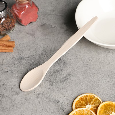 Ложка для гарнира «Берёза ЛЮКС», дерево, 25×5×0.5 см