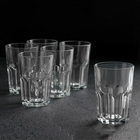 Набор высоких стеклянных стаканов New America, 350 мл, 6 шт - фото 3637496