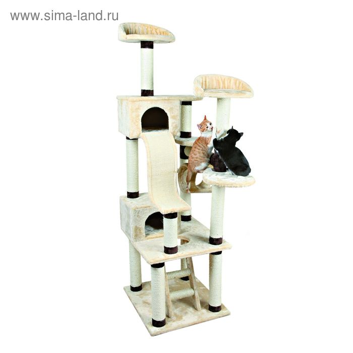 Домик  Trixie Adiva для кошки, 209см., бежевый/коричневый. - Фото 1