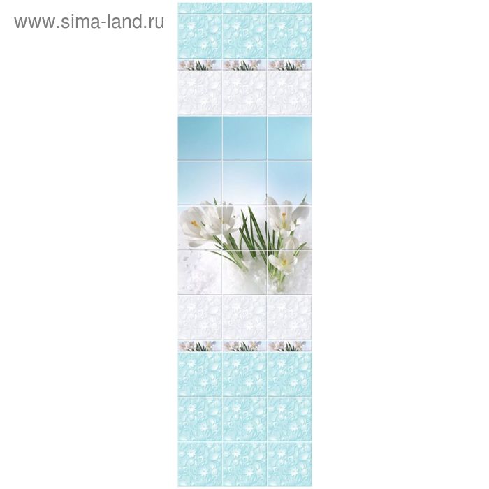 Панель ПВХ "Новита" Крокус узор 2,7х0,25 - Фото 1