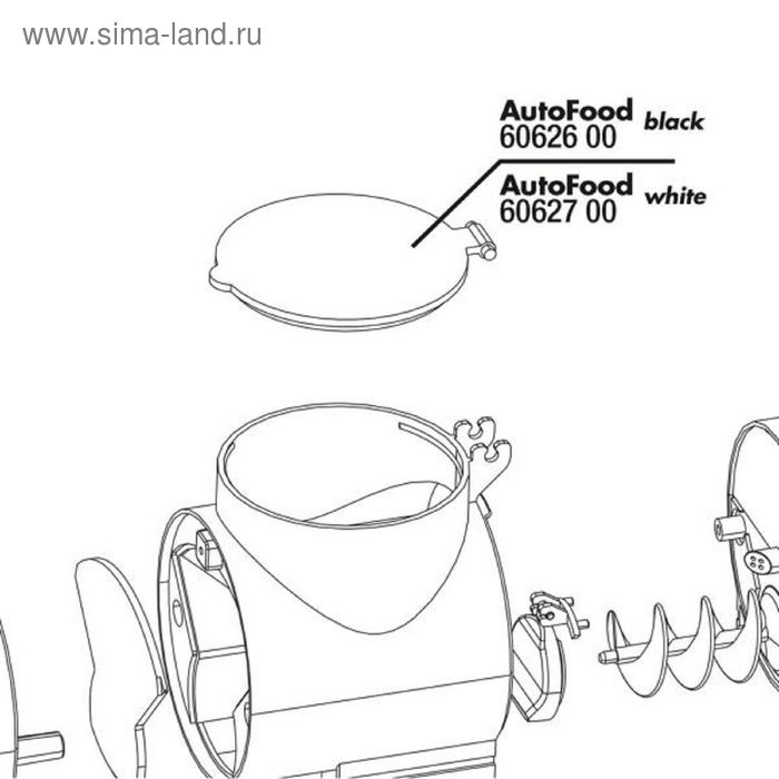 Сменная крышка контейнера, черная, JBL AutoFood BLACK Food chamber lid - Фото 1