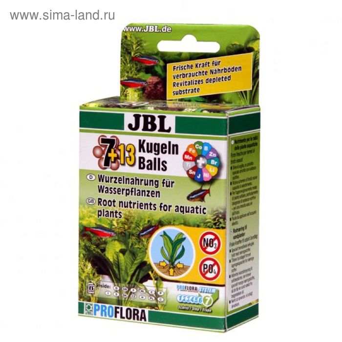 Набор из 20 шариков с удобрениями для корней растений,JBL Die 7 + 13 Kugeln - Фото 1