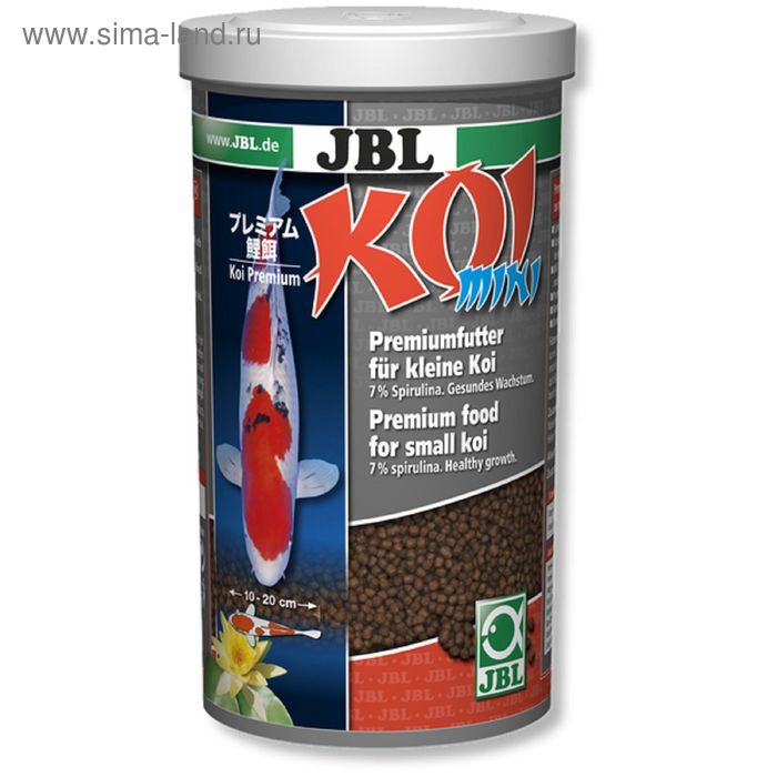 Корм JBL Koi mini для молодых карпов Кои(10-20 см), в форме гранул, 1000 мл., 420 г. - Фото 1