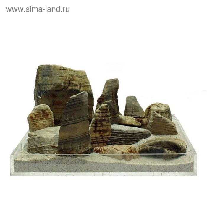 Набор камней UDeco Gobi Stone MIX SET 30 "Гоби" для декора, размер 5-40 см, m=30 кг, 1 шт - Фото 1