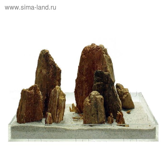 Камень натуральный UDeco Stonewood MIX SET 30 "Окаменелое дерево" размер 5-40 см, m=30 кг - Фото 1