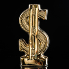 Копилка "Доллар", булат, золотистый цвет, 24 см - Фото 1