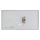 Папка-регистратор А4, 50мм "Стандарт", разборный, серый, этикетка на корешке, металлический кант, картон 2мм, вместимость 350 листов - Фото 2