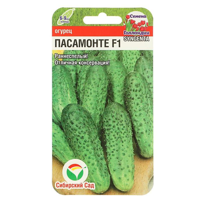 Семена Огурец Пасамонте F1, самоопыляемый, 5шт - Фото 1