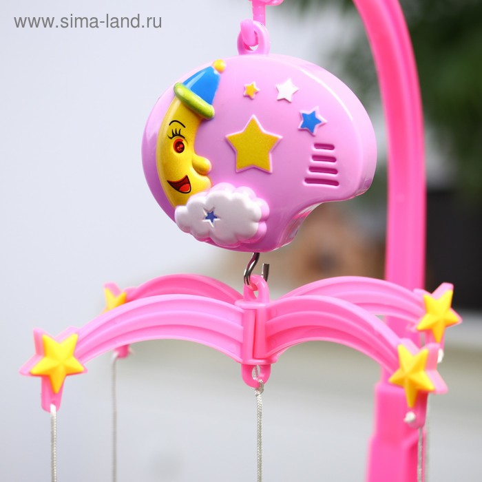 Мобиль музыкальный «Мой ангел», 4 игрушки, заводной, цвет МИКС - Фото 1