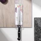 Нож кухонный универсальный, лезвие 13 см, цвет чёрный - Фото 3
