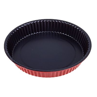 Форма для выпечки с а/п покрытием "Ренард. Рифленый круг" 25х3.5 см, оранжевый УЦЕНКА