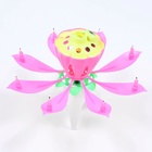 Свеча для торта музыкальная «Тюльпан», розовая, 12×5 см - Фото 4