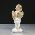 Статуэтка "Ангел Амур", бело-золотистый цвет, 33 см - Фото 3