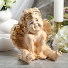 Статуэтка "Ангел сидит", бежевая, гипс, 23 см, микс - Фото 4