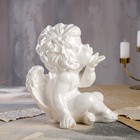 Статуэтка "Ангел сидит", белая, гипс, 30 см - Фото 2