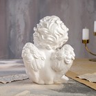 Статуэтка "Ангел сидит", белая, гипс, 30 см - Фото 3