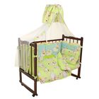 Комплект для детской кроватки (7 предметов), цвет голубой/зелёный, принт МИКС К-Б4 - Фото 1