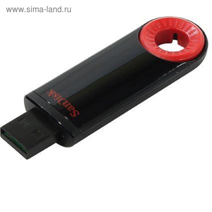 Флешка USB2.0 Sandisk Cruzer Dial SDCZ57-064G-B35, 64 Гб, черно-красная - Фото 1