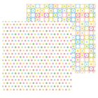 Бумага для скрапбукинга «Разноцветный горох», 15.5 × 15.5 см, 180 г/м - Фото 1