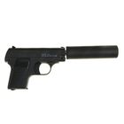 Пистолет пружинный Galaxy Colt 25 G.1A с имитацией глушителя - Фото 3
