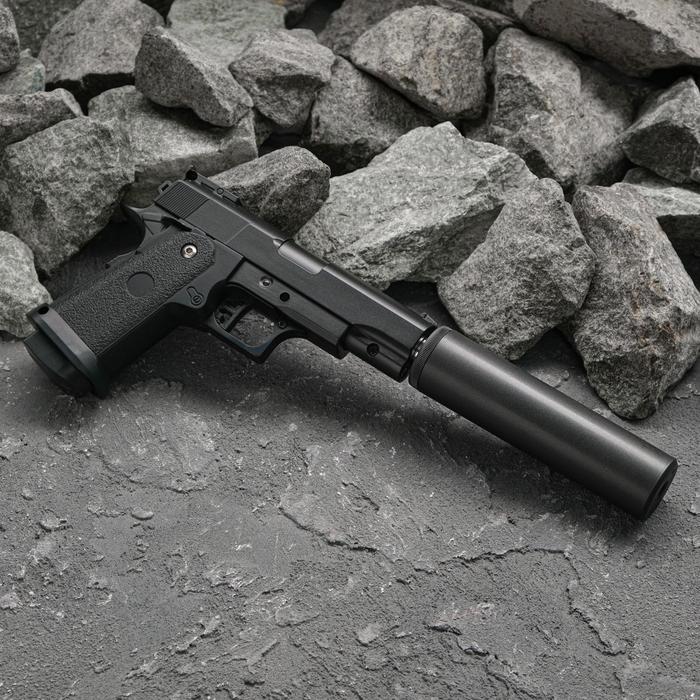 Пистолет страйкбольный "Galaxy" Colt 1911PD, с глушителем, кал. 6 мм - фото 1905382263