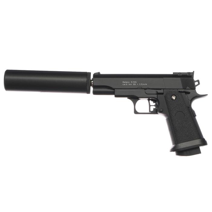 Пистолет страйкбольный "Galaxy" Colt 1911PD, с глушителем, кал. 6 мм - фото 1905382265