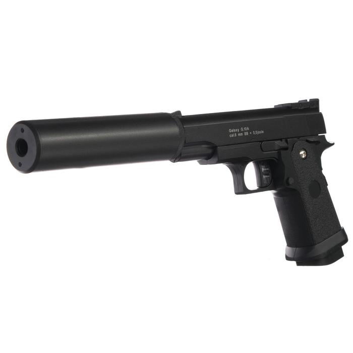 Пистолет страйкбольный "Galaxy" Colt 1911PD, с глушителем, кал. 6 мм - фото 1905382266