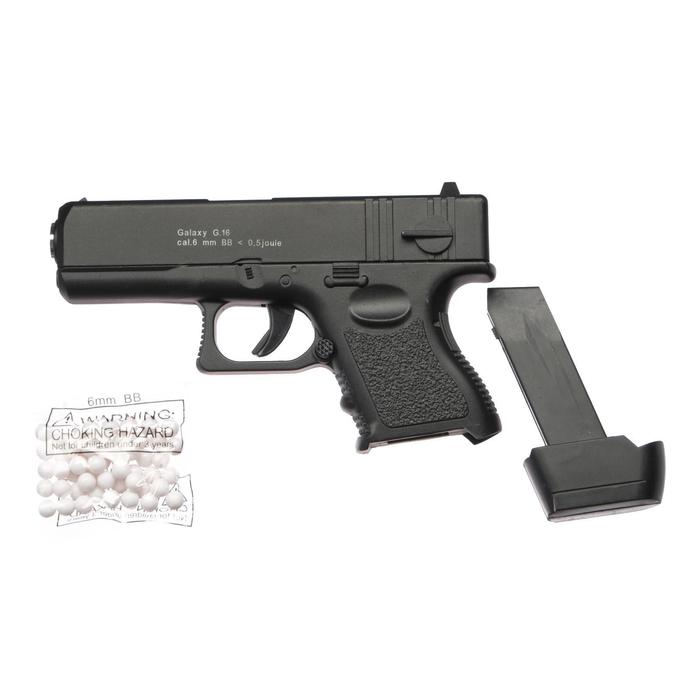 Пистолет страйкбольный "Galaxy" Glock 17 мини, кал. 6 мм - фото 1905382280
