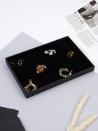 Подставка для украшений «QF. Флок», 12 ячеек, 35×24×3, чёрная - Фото 2