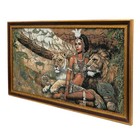 Гобеленовая картина "Танцовщица со львами" 45*85 см - Фото 2