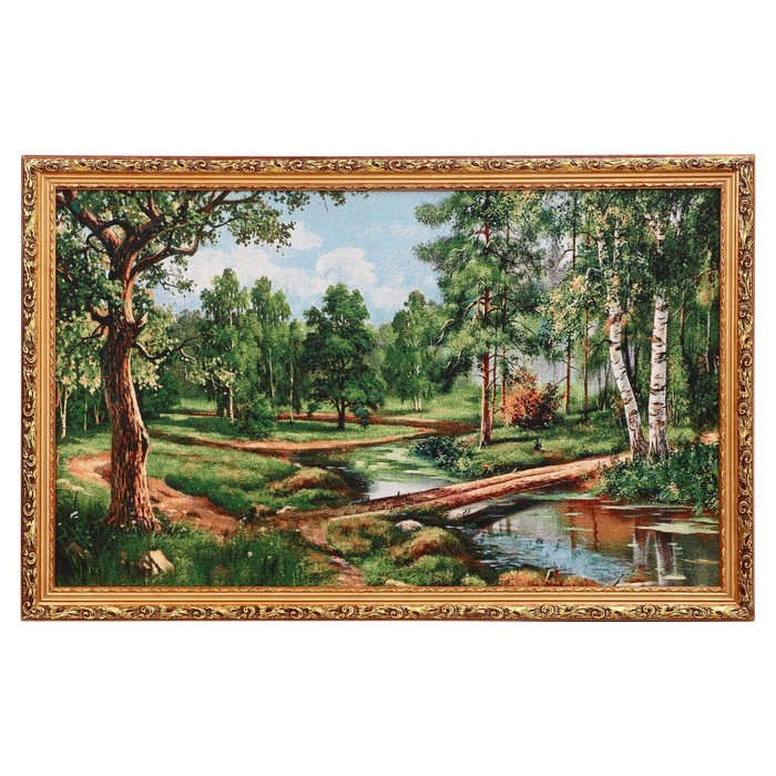 Гобеленовая картина "Мостик через ручей" 54*84 см - Фото 1