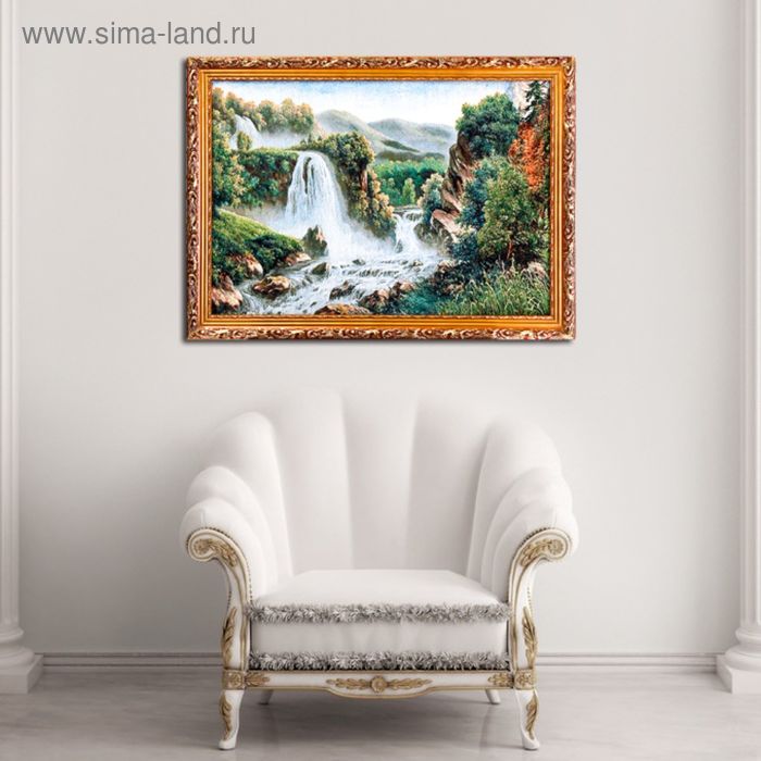 Гобеленовая картина "Горные водопады" 45*62 см - Фото 1