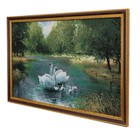 Гобеленовая картина "Лебединая семья" 54*84 см - Фото 2