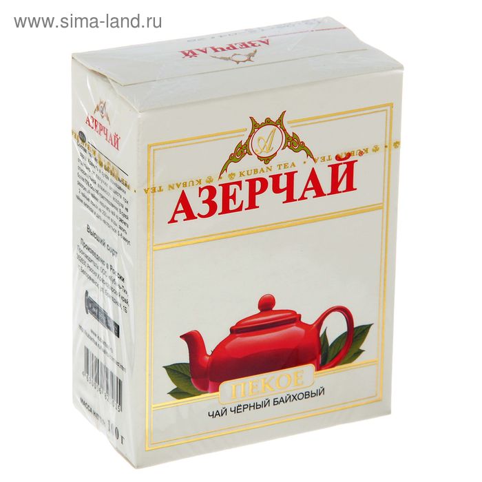 Чай чёрный «Азерчай», «Пекое» среднелистовой 100 г - Фото 1