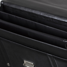 Сумка-портфель мужская на молнии, 3 отдела, длинный ремень, цвет чёрный - Фото 4