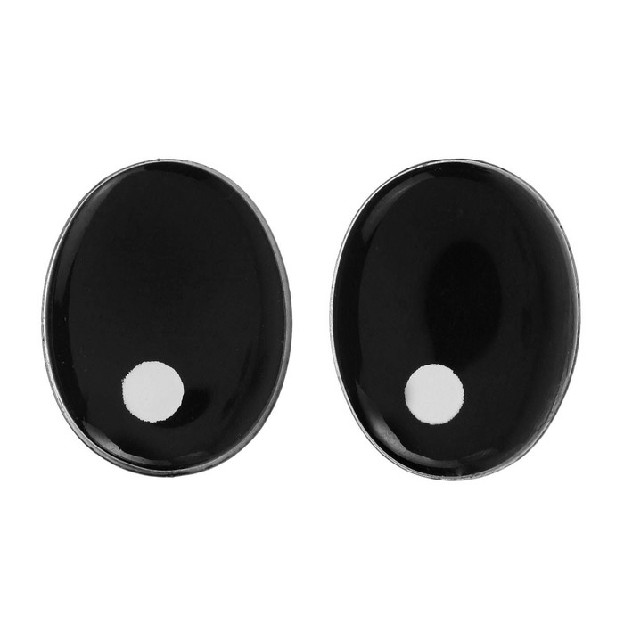 Глаза винтовые с заглушками, набор 4 шт., размер 1 шт.: 1.65×1.3 см - Фото 1