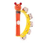 Погремушка музыкальная игрушка «Звери» с бубенцами, МИКС - Фото 8