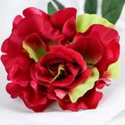Цветы искусственные "Роза" волнистый край, 10*53 см, малиновая - Фото 2