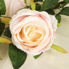 Цветы искусственные "Роза" три бутона, 8х80 см, светло-розовый - Фото 2