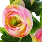 Цветы искусственные "Роза-купавка" 8*55 см, розовая - Фото 2