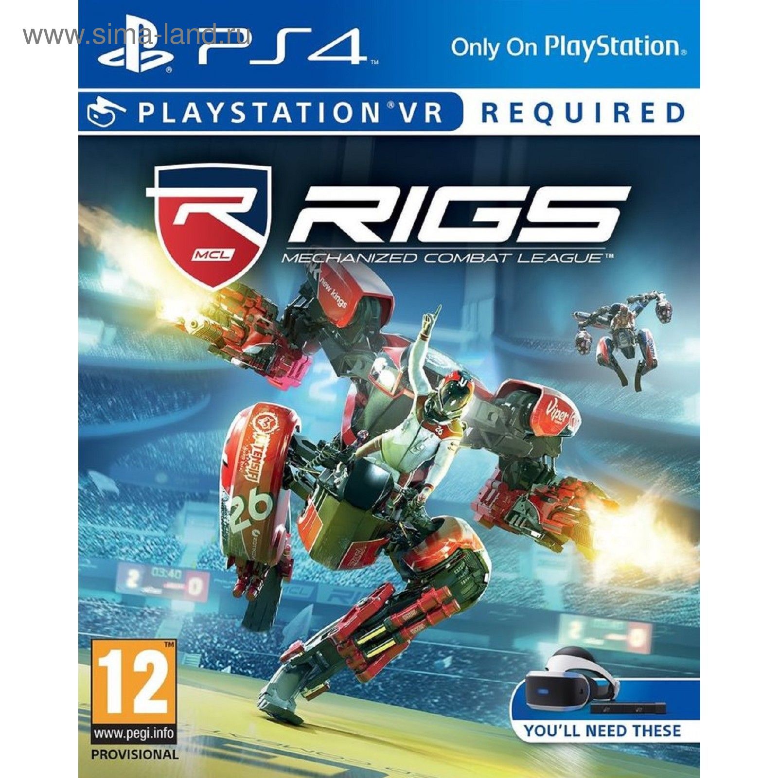 Игра для Sony PlayStation 4 RIGS: Mechanized Combat League (только для VR)  (1831599) - Купить по цене от 3 299.07 руб. | Интернет магазин SIMA-LAND.RU