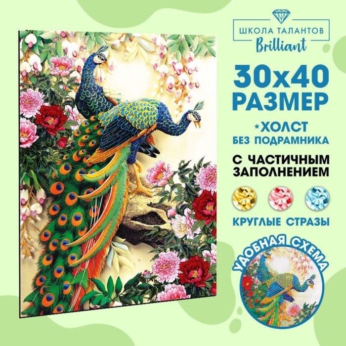 Кристальная (алмазная) мозаика 25х25см 