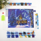 Новогодняя алмазная мозаика с частичным заполнением «Новый год. Зимняя сказка», 40 х 30 см - фото 25461831
